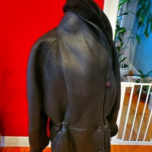 Black Shearling Coat